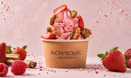 Ijsje eten bij Rocambolesc