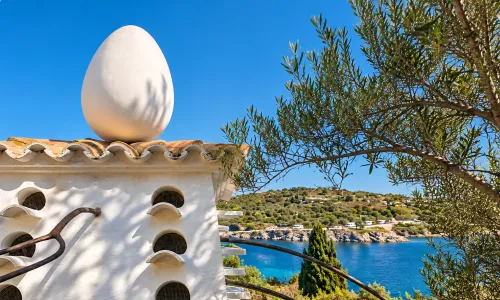Dali Huis bezoeken met ei op dag Port Lligat Cadaques Costa Brava