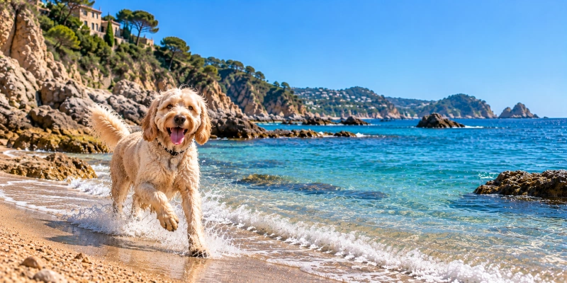 Hondenstranden aan de Costa Brava in Spanje