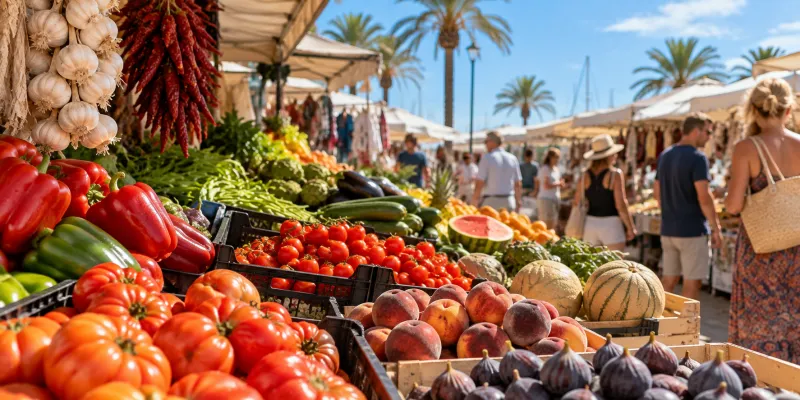 Spaanse markten eten Costa Brava